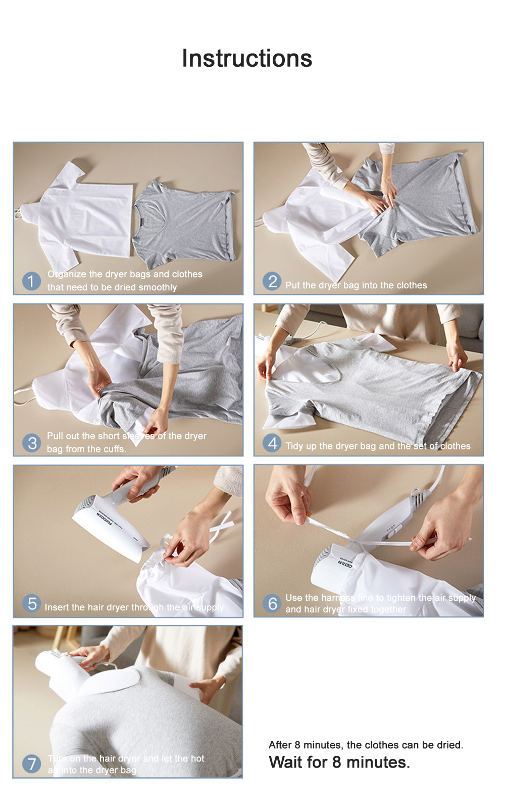clothes dryer instructions